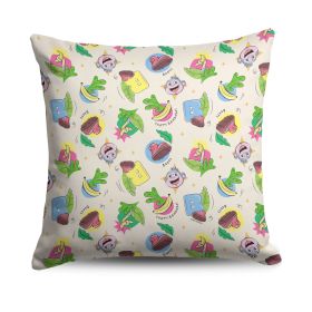 Dora the Explorer Boots Pattern Throw Pillow 18 x 18 inches
