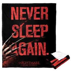 A Nightmare on Elm Street Silk Touch Throw Blanket, 50" x 60", Never Sleep Again