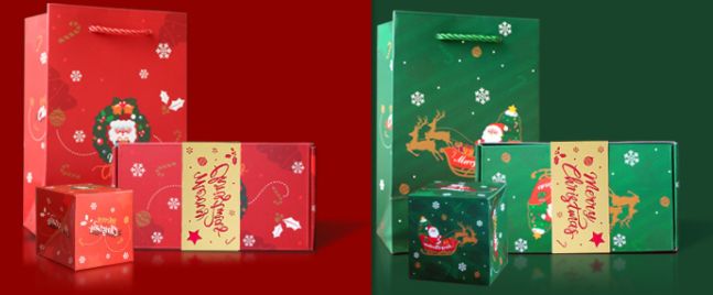 Christmas Eve Surprise Box Creative Gift Box (Option: Redgreen-6Bounce Boxes)