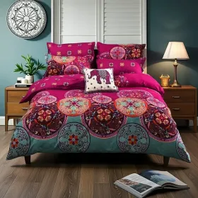 2pcs Duvet Cover Set Twin Duvet Coverx1 Pillowcasex1 Extremely Diverse Styles (Option: Boho)