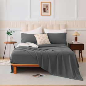 Four-piece Bed Set, K (Color: gray)